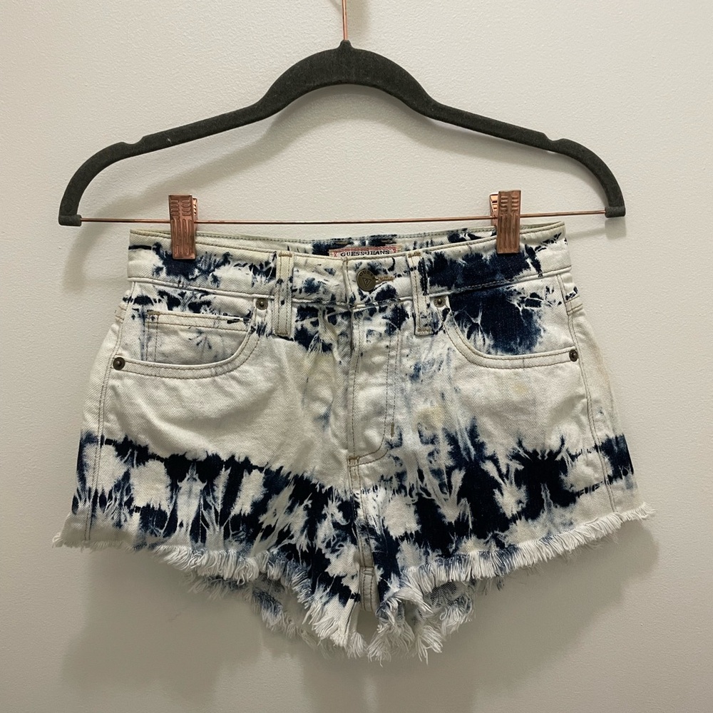 Guess Tie-Dye Denim Shorts